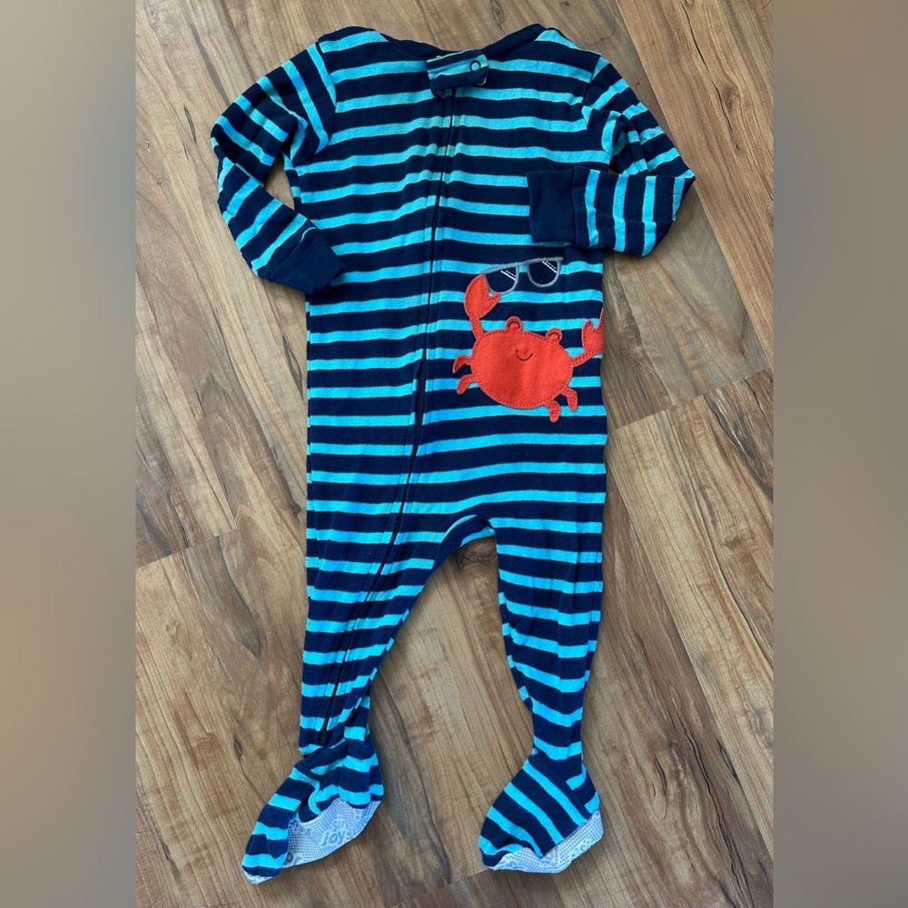 🦋Crab Striped Footie